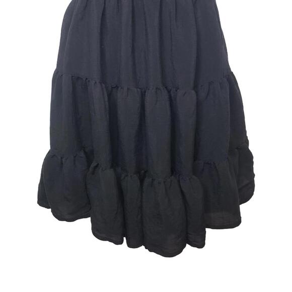 Princess Polly Women's Sz 4 Black Danny Mini Tiered Ruffled Dress(1803) - Picture 5 of 7